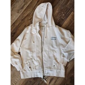 Vintage Artisans Mens Full Zip Heavyweight Fleece Hoodie Sweatshirt Size M